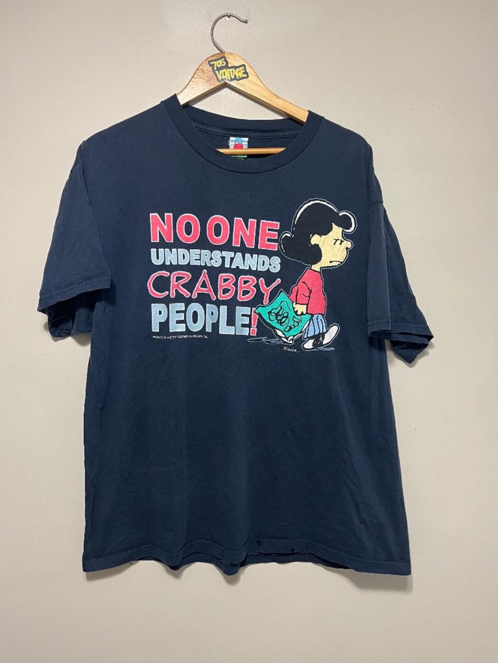Vintage Lucy Charlie Brown Peanuts Cartoon Tshirt